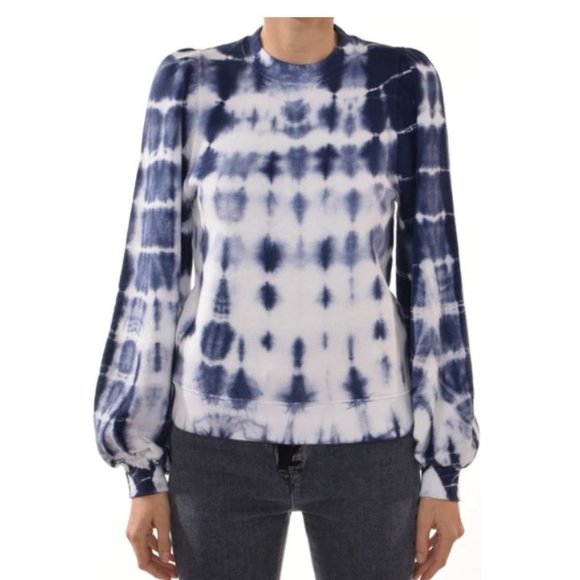 Ulla Johnson NWT Carmen Pullover in Indigo Tie Dye - Picture 3 of 5